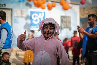 Boy in Costume of Pig